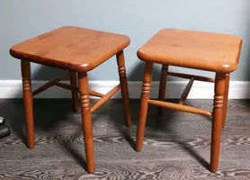 تصویر 4 از میز عسلی چوبی یزد با رنگ طبیعی و جذاب چوب